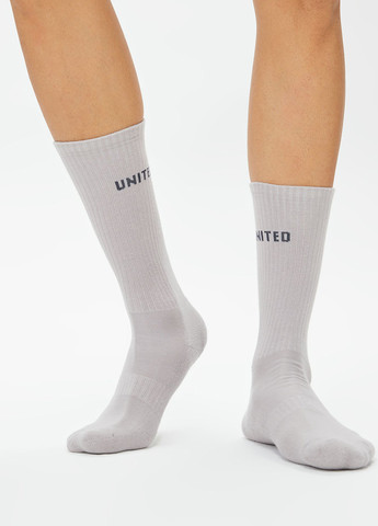 Чёрно-белых носки (3 пары) UNITED4 надписи (329058679)
