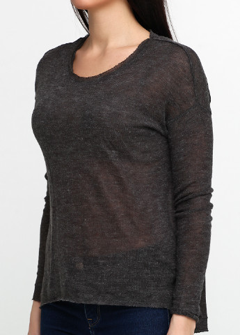 Темно-коричневый демисезонный джемпер пуловер H&M