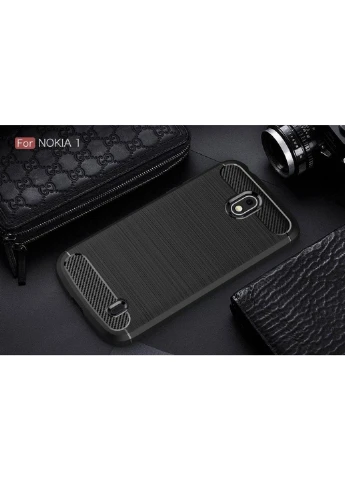 Чохол для мобільного телефону для Nokia 1 Carbon Fiber (Black) (LT-N1B) Laudtec (252572165)