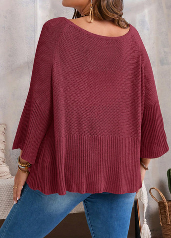 Бордовий демісезонний джемпер джемпер SHEIN