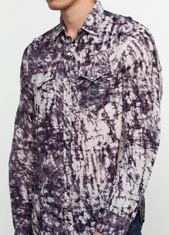 Фиолетовая кэжуал рубашка с абстрактным узором Ralph Lauren с длинным рукавом
