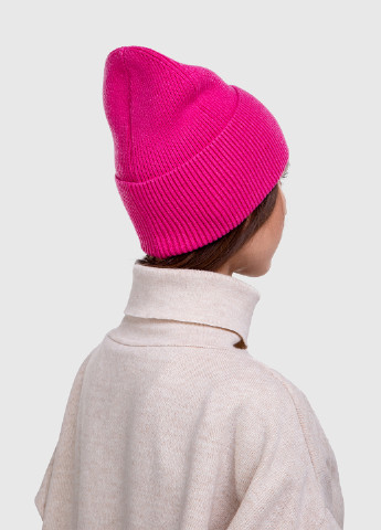 Зимняя теплая кашемировая женская шапка с отворотом без подкладки 500024 DeMari (254445149)
