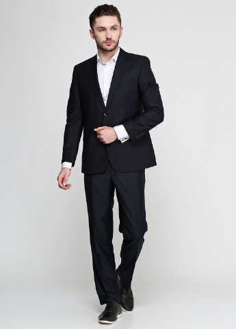 Чорний демісезонний костюм (піджак, брюки) брючний Federico Cavallini