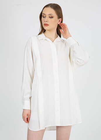 Молочна кежуал сукня сукня-сорочка Casalini однотонна