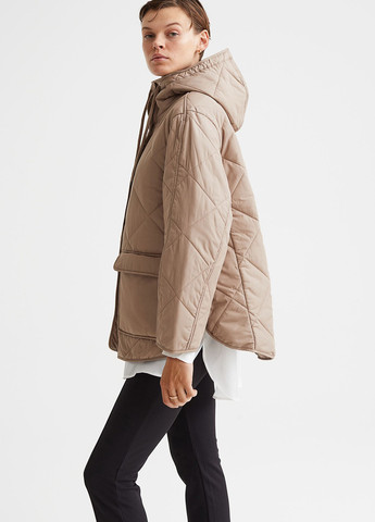 Бежевая демисезонная куртка вільного крою H&M