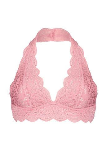Світло-рожевий тріенджел бюстгальтер Hunkemoller без кісточок поліамід