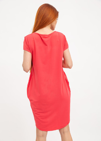 Коралова кежуал сукня сукня-футболка Ager з написами