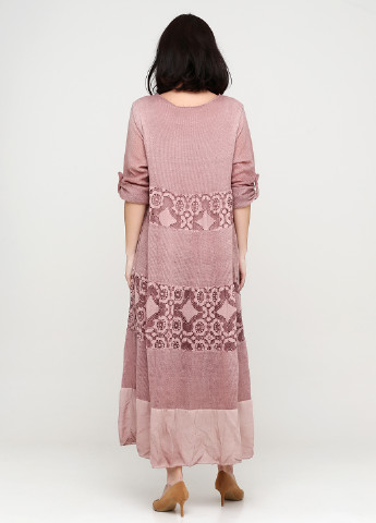 Темно-розовое кэжуал платье оверсайз Made in Italy однотонное