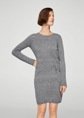 Женское демисезонное Платье платье-свитер Mango меланжевое