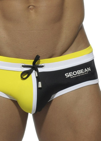 Мужские желтые пляжные мужские плавки Seobean