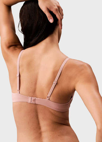 Рожевий балконет бюстгальтер Calvin Klein з кісточками поліамід