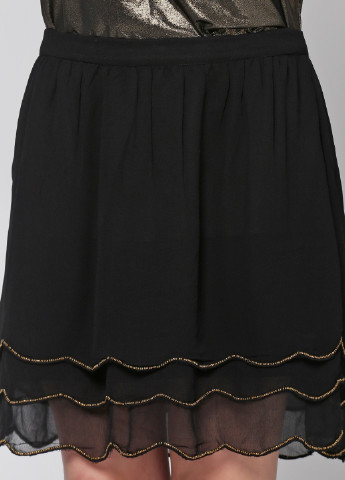 Черная кэжуал однотонная юбка Kiabi мини