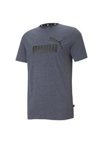 Синяя демисезонная футболка essentials heather men's tee Puma