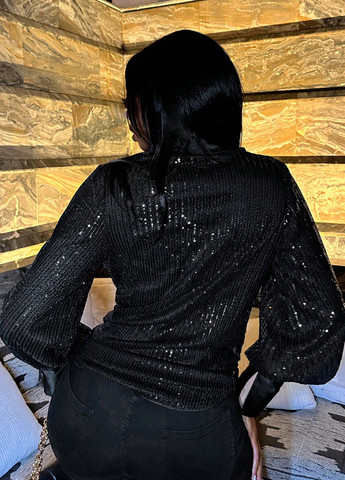 Чёрная блуза SHEIN