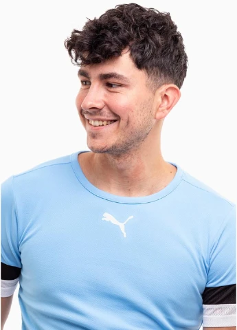 Голубая футболка 704932-18 Puma teamRISE Jersey