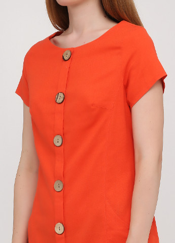 Оранжевое кэжуал платье Ruta-S однотонное