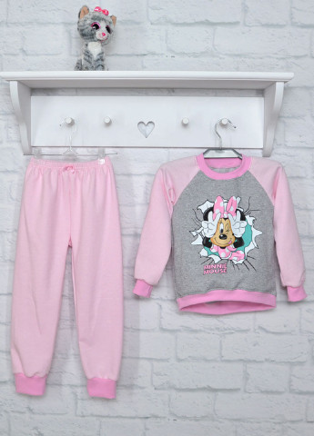 Розовая всесезон пижама (свитшот, брюки) свитшот + брюки Blanka