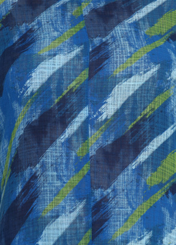 Синее кэжуал платье A-1 с абстрактным узором