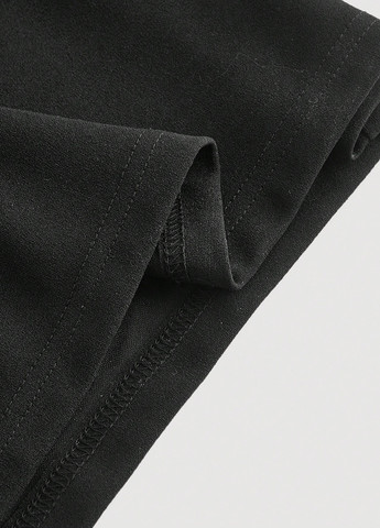 Комбінезон SHEIN комбінезон-брюки однотонний чорний діловий, кежуал поліестер, трикотаж