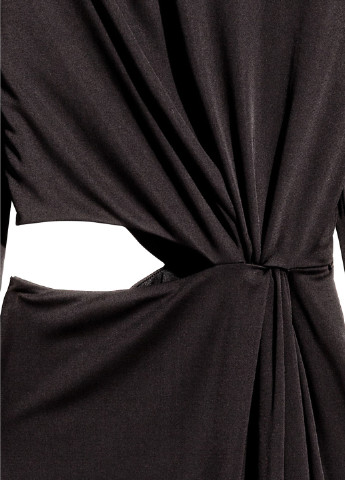 Чорна вечірня сукня футляр H&M однотонна