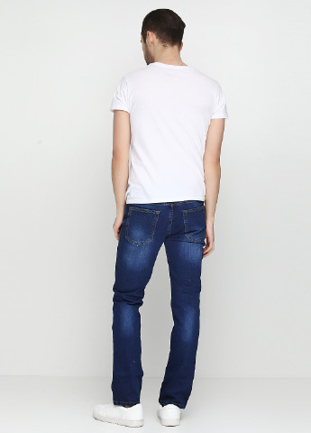 Темно-синие демисезонные со средней талией джинсы NESCOLY