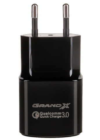 Зарядний пристрій Quick Charge QС3.0 3.6V-6.5V 3A, 6.5V-9V 2A, 9V-12V 1.5A USB (CH-550B) Grand-X (216637251)