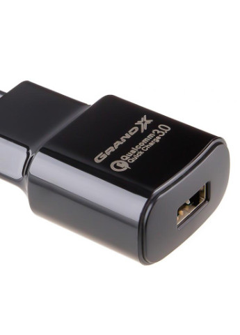 Зарядное устройство Quick Charge QС3.0 3.6V-6.5V 3A, 6.5V-9V 2A, 9V-12V 1.5A USB (CH-550B) Grand-X (216637251)