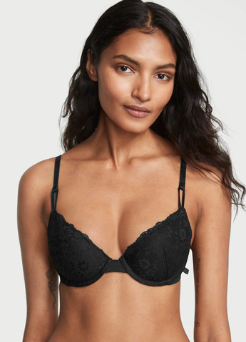 Чорний демісезонний комплект (бюстгальтер, трусики) Victoria's Secret