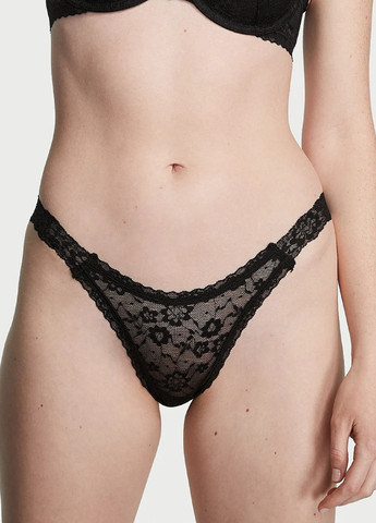 Чорний демісезонний комплект (бюстгальтер, трусики) Victoria's Secret