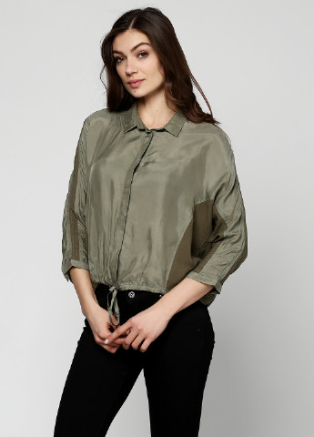 Оливкова (хакі) демісезонна блуза Karen by Simonsen