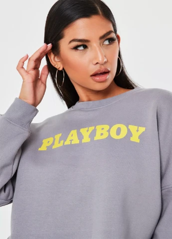 Серый свитшот Missguided (192540291)