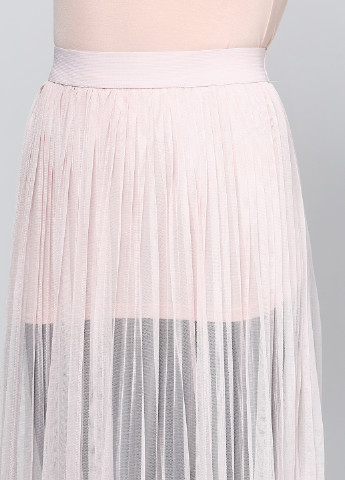 Розовая кэжуал однотонная юбка H&M макси