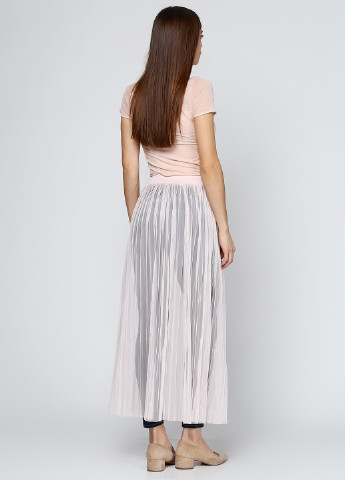 Розовая кэжуал однотонная юбка H&M макси