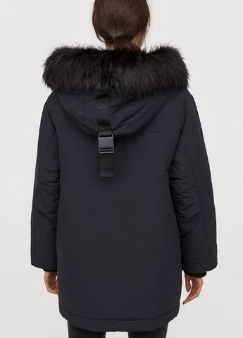 Темно-синя зимня куртка H&M