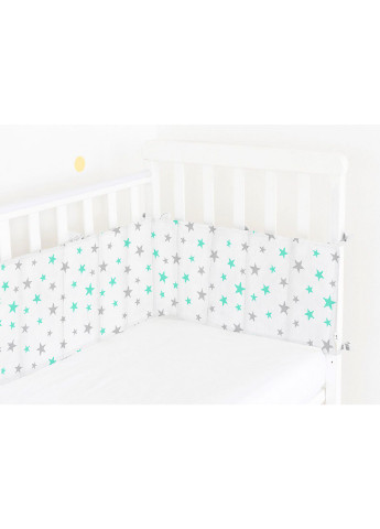 Бортик на дитяче ліжечко STARSFALL MINT GREY Cosas WeltBed_Starsfall_MintGrey (222533035)