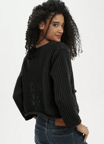 Черный демисезонный кардиган SHEIN