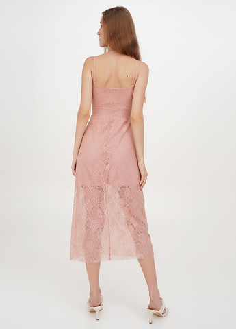 Пудровое кэжуал платье Terranova однотонное