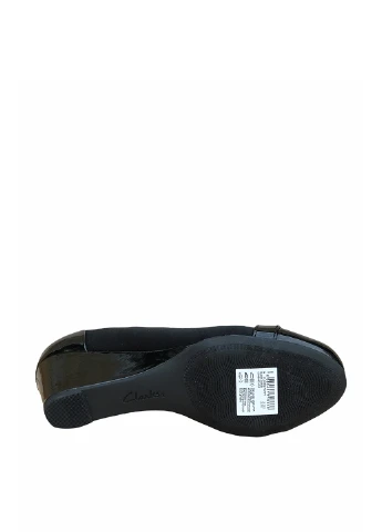 Clarks Туфлі туфлі-човники чорний з текстиль, натуральна шкіра, — демісезон (252011147)