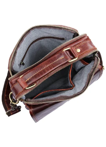 Чоловіча шкіряна сумка 21х25х5,5 см Vintage (229460431)