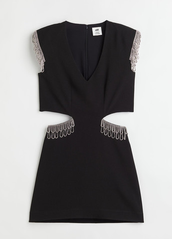 Чорна кежуал сукня а-силует H&M Studio однотонна