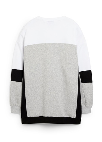 Комбинированный свитшот C&A меланж без декора (352939151)