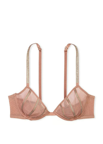 Розовый бюстгальтер Victoria's Secret с косточками полиамид