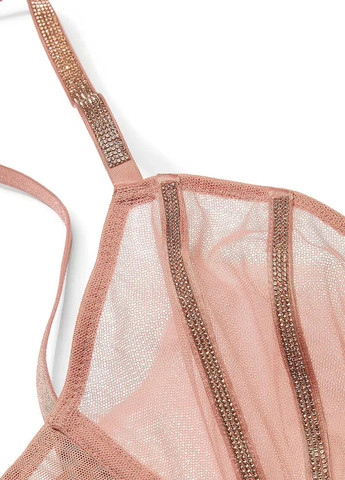Розовый бюстгальтер Victoria's Secret с косточками полиамид