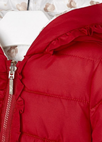 Красная демисезонная куртка для девочки двусторонняя Mayoral 2426