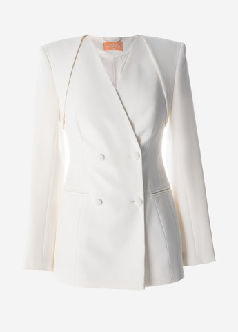 Молочный женский жакет Gepur однотонный - демисезонный