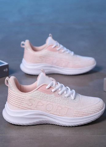 Светло-розовые демисезонные кроссовки SHEIN