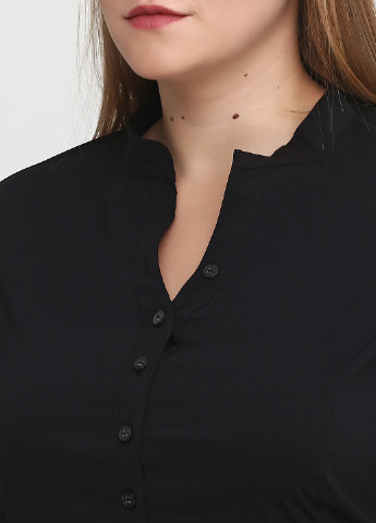 Черная демисезонная блуза Sassofono