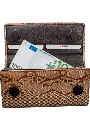 Жіночий шкіряний гаманець 19х9,5х3 см Karya (252131547)