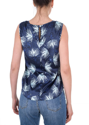 Синяя блуза на запах E-Bound