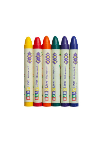 Карандаши цветные Baby line Suoer Jumbo круглый корпус 6 шт (ZB.2484) Zibi (254065779)
